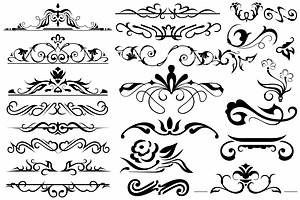 Vector Set Ornaments 10