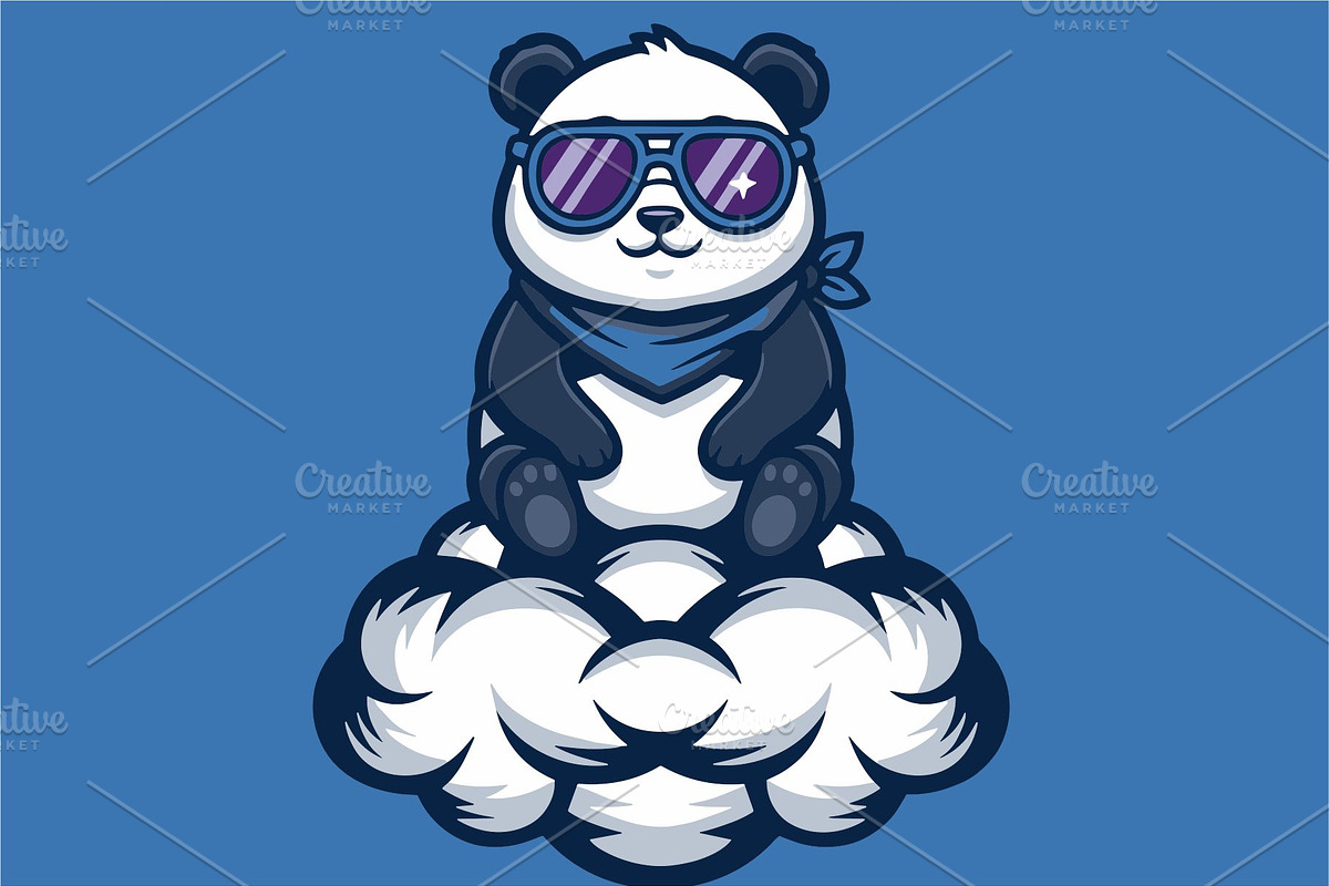 Cool Panda Mascot Logo, an Animal Illustration by Izdihaar_Studio (Photo 3 of 4)