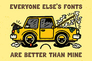 Janky Sans | Wonky All Caps Font, a Sans Serif Font by HeyAidan (Thumbnail 5 of 6)