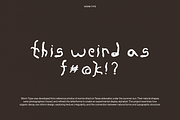 Worm Type, a Handwritten Font by Weird Friends (Thumbnail 6 of 7)