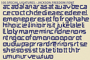 Jackson Freedom - Futuristic Font, a Sans Serif Font by 177Studio (Thumbnail 7 of 8)
