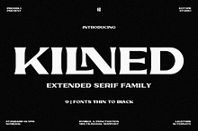 Kilned - Extended serif family