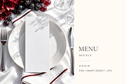 Burgundy Wedding 4x9.25 Menu Mockup, an Advertising Mockup by Serenefeeling (Thumbnail 1 of 7)