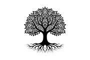 Decorative Tree of Life Vector Set, an Illustration by Creativeshirt (Thumbnail 6 of 13)