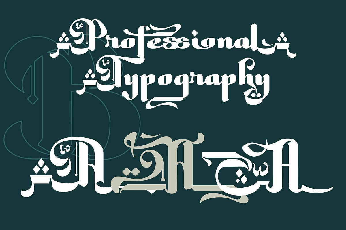 Muthainah - Islamic Calligraphy, a Script Font by TypeClassHeroes (Photo 3 of 10)