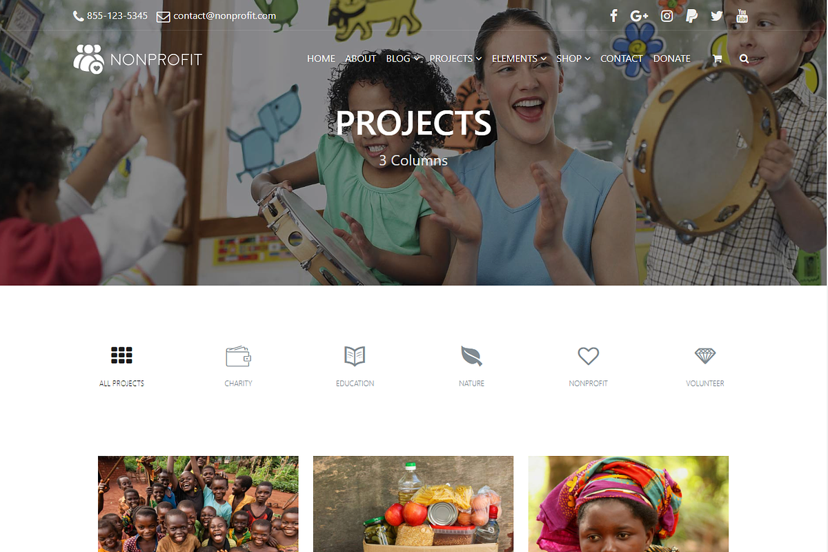 Nonprofit Charity WordPress Theme, a WordPress Template by Visualmodo (Photo 20 of 23)
