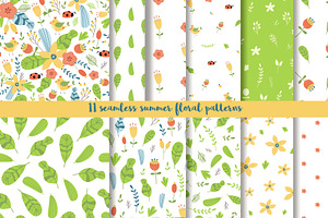 Floral Summer Patterns Set