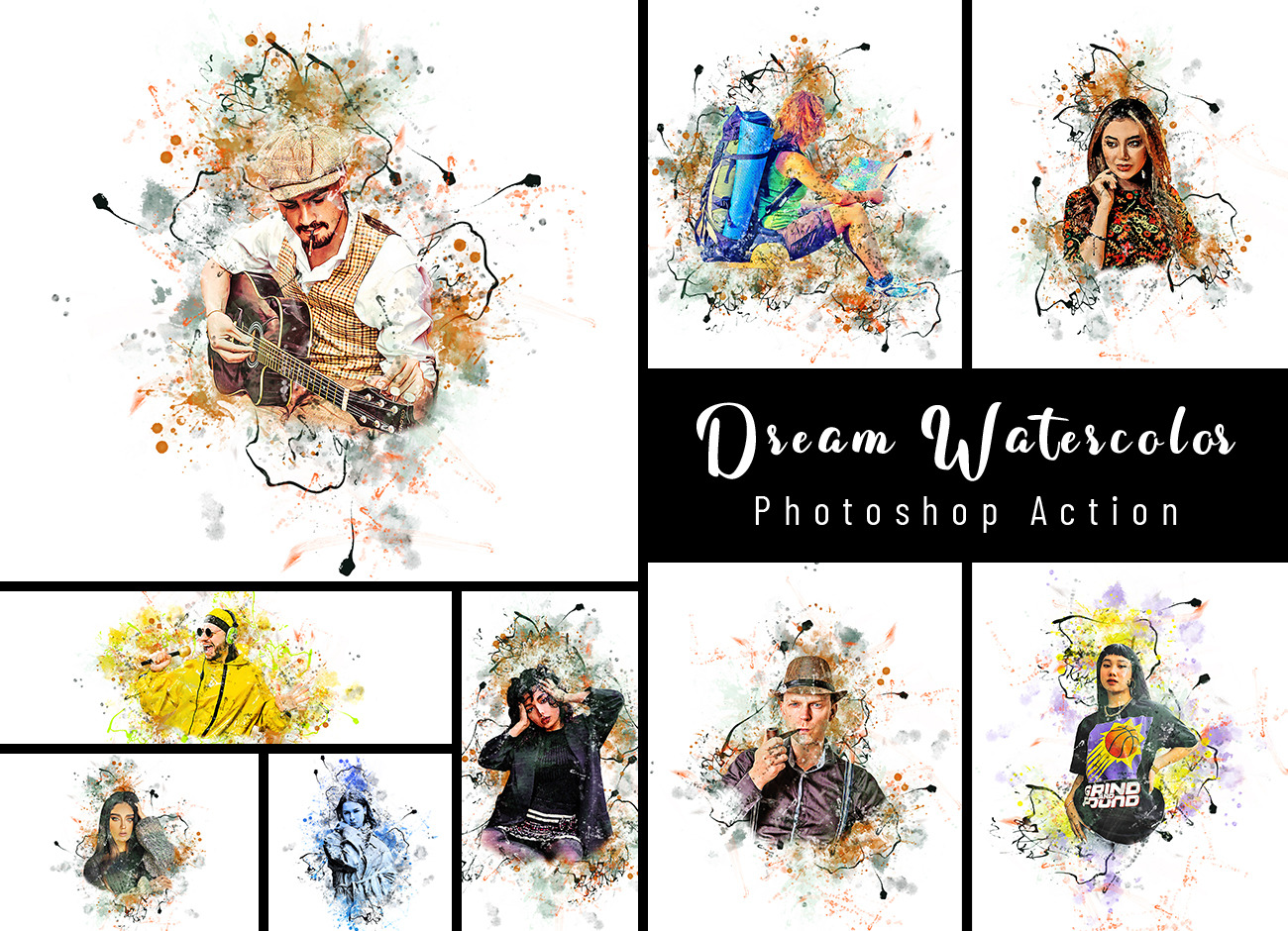 Dream Watercolor Photoshop Action, an Action Add-On by Studio Retouch