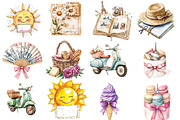 Morning and Fall Clipart, an Illustration by Watercolor design (Thumbnail 2 of 5)