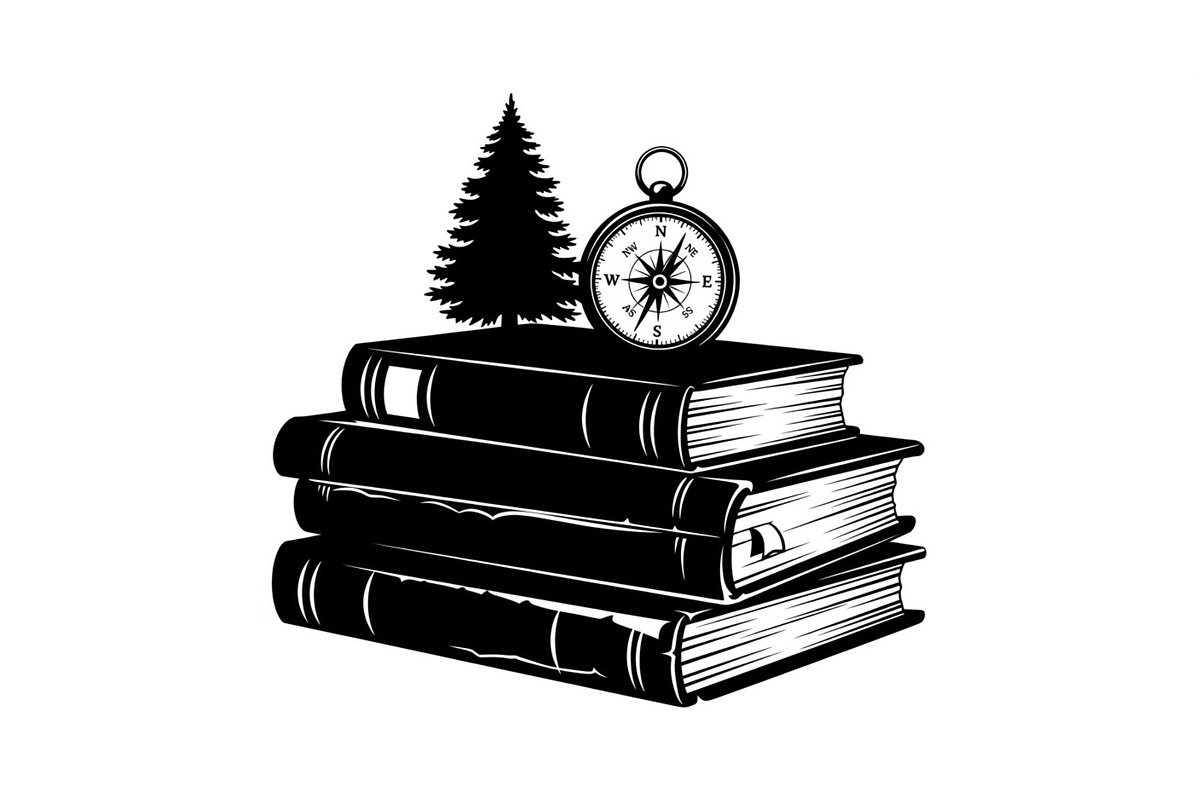 Vintage Book Stack Adventure Bundle, an Illustration by Designs_River (Photo 24 of 31)