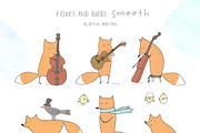 Cute Vector&Watercolor graphics, an Animal Illustration by Eva Katerina (Thumbnail 10 of 21)
