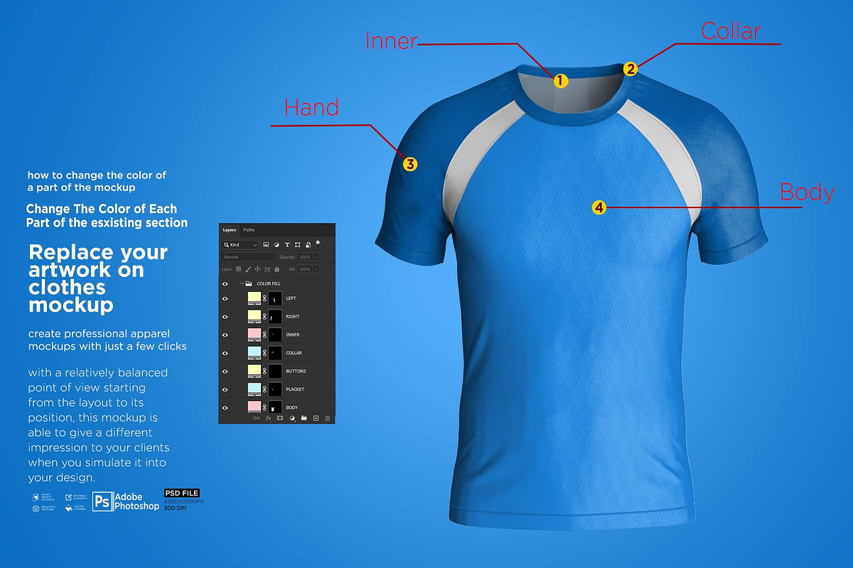 Men's Raglan T-Shirt Short Mockup, a Hoody Mockup by Nanggroe Scripting (Photo 2 of 7)