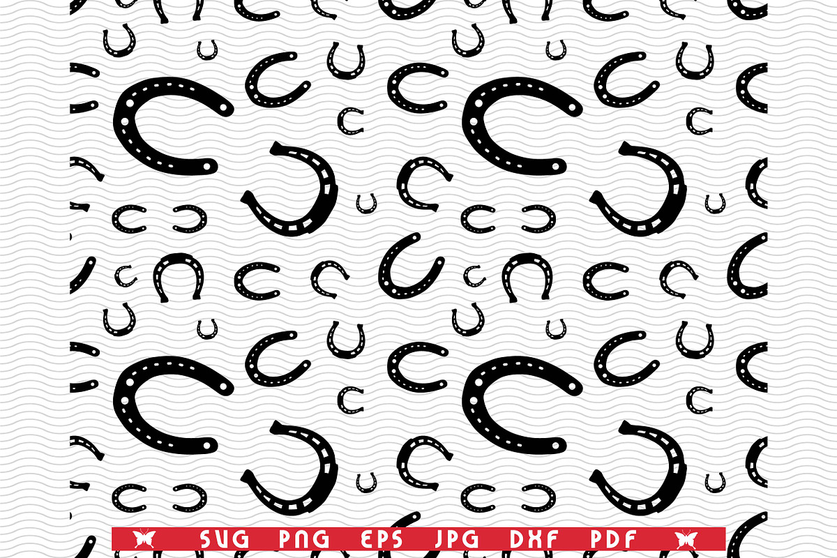 SVG Horseshoes, Seamless background, a Pattern Graphic by DesignStudioRM