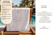 Beach Towel Mockup, a Merchandise Mockup by EmpaviMockups (Thumbnail 2 of 6)