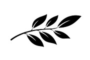 Botanical Leaf Silhouette Bundle, an Illustration by Creativeshirt (Thumbnail 46 of 51)