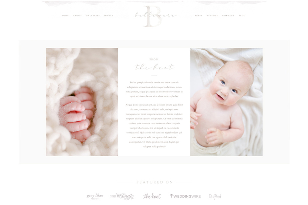 Belle Mère ProPhoto 6 Template, a Templates & Theme by Red Met Yellow Creative (Photo 7 of 14)