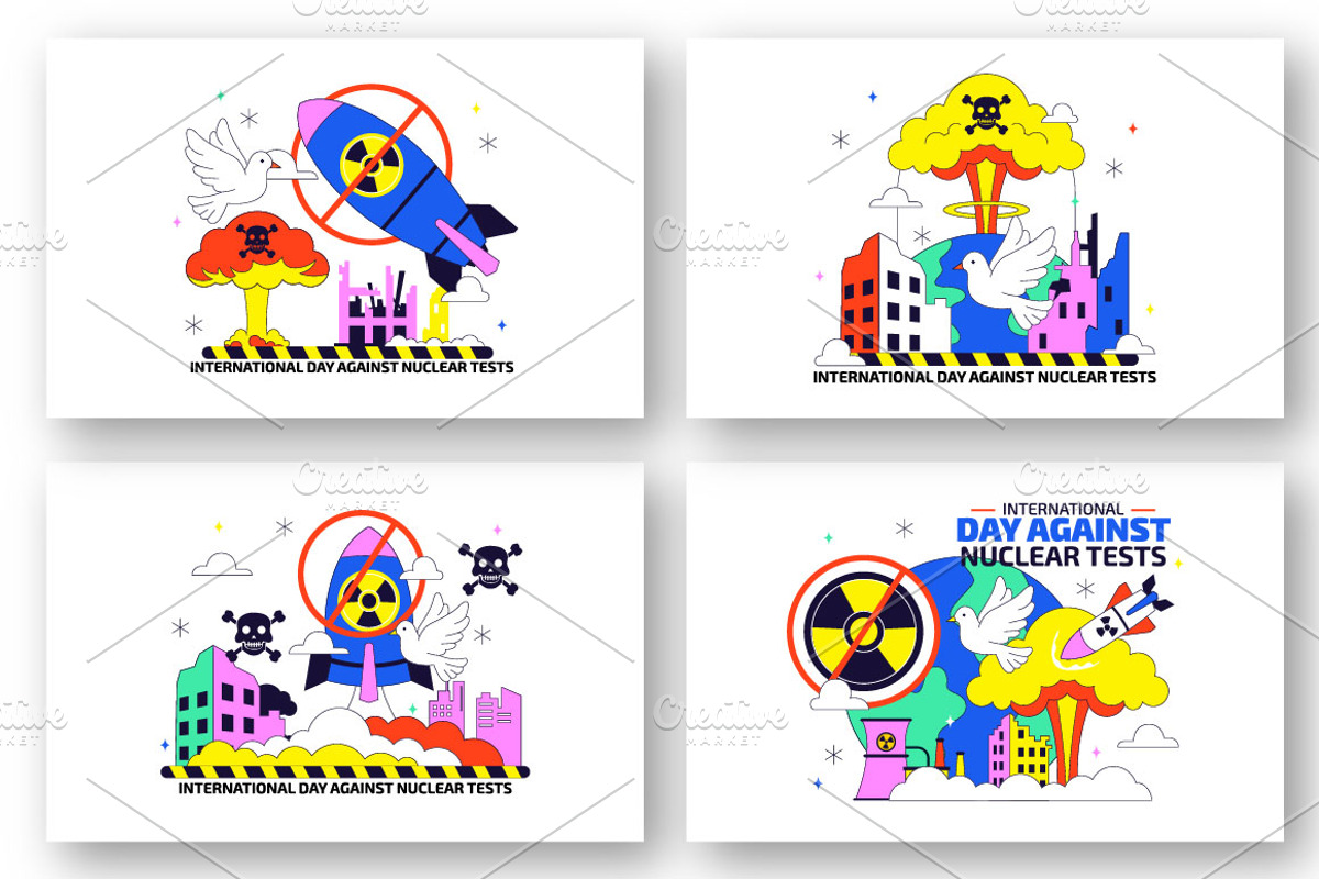 10 Day Against Nuclear Tests, an Object Illustration by denayunebgt (Photo 3 of 4)