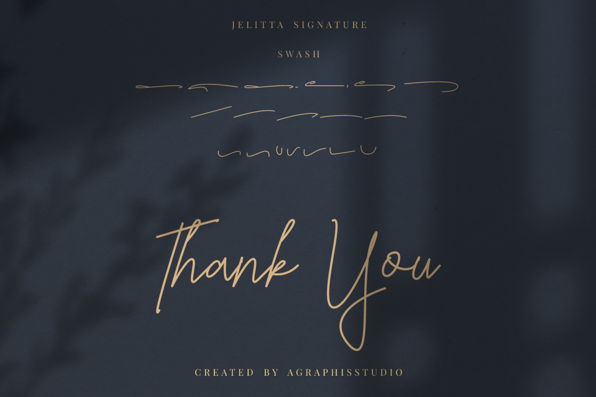 Jelitta Signature Business Font, a Script Font by KennedyStudio (Photo 10 of 10)