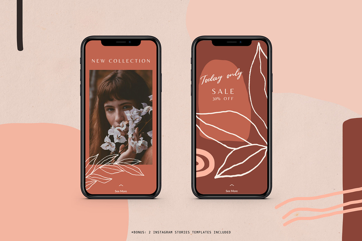 Natura | Modern Graphics Set, a Background Graphic by Studio Fevrier (Photo 11 of 11)
