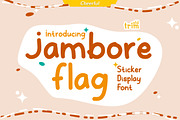 Jambore Flag, a Handwritten Font by TrimStudio (Thumbnail 1 of 7)