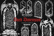 10 Bundle Dark Art Dimension Door, an Illustration by Morspective (Thumbnail 1 of 7)