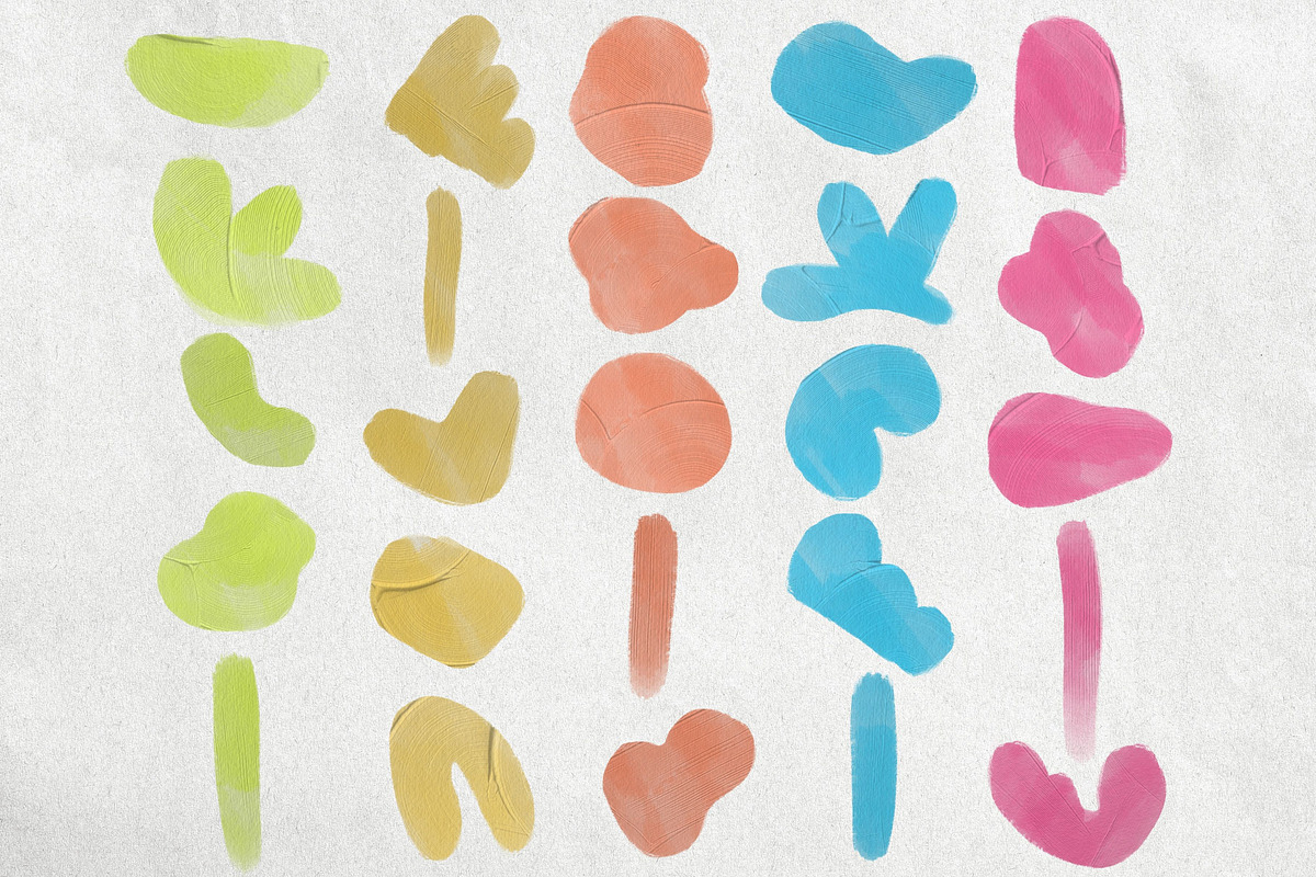 Neon Abstract Paint Clipart, an Illustration by Pixafied (Photo 2 of 4)