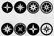 Compass Silhouette SVG, an Object Illustration by newminddesign (Thumbnail 1 of 3)
