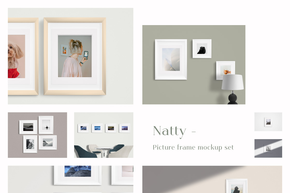 Natty Picture Frame Mockup Set, a Product Mockup by Mockstore (Photo 1 of 12)