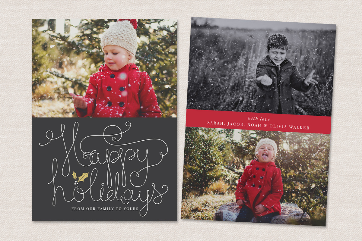 Christmas Card Template CC030, a Card Template by OtoStudio