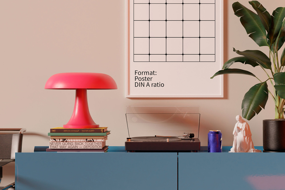 Interior & Frame Mockup A2 Poster, a Household Mockup by Bonumo (Photo 9 of 10)