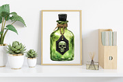 Black Green Halloween Clipart Bundle, an Illustration by Canvas Craft (Thumbnail 5 of 8)