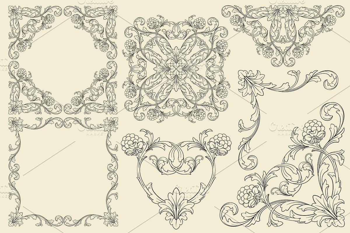 Frames and Borders Decorative vector, an Object Graphic by Samira (Photo 5 of 6)