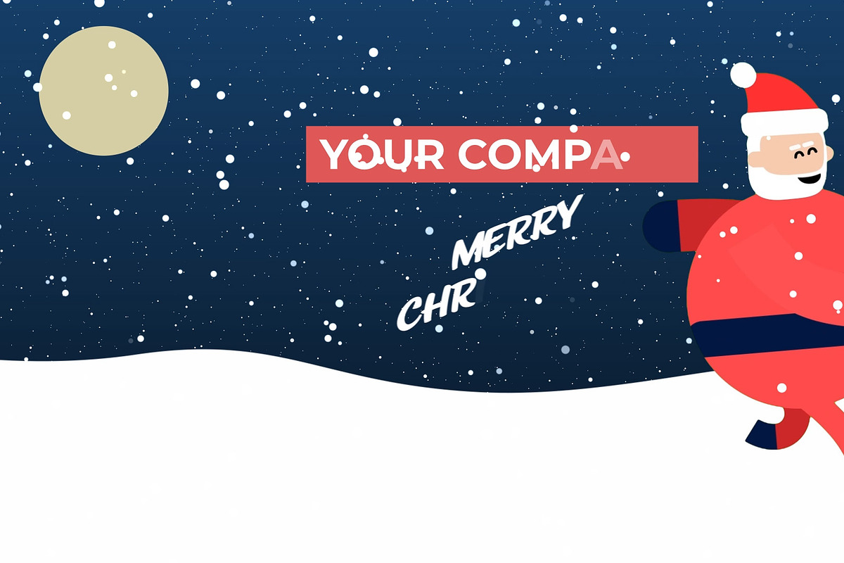 Santa Running Text Logo Reveal AEP, a Templates & Theme by Josep Motion (Photo 2 of 2)