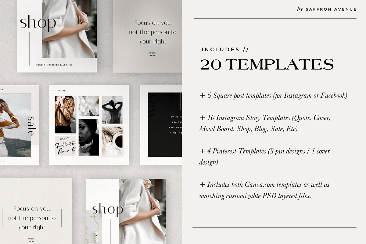 Willow Stylish Social Media Template, a Social Media Template by SAFFRON AVENUE (Photo 3 of 5)