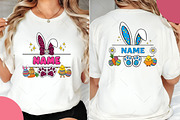 Easter Split Name Frame PNG, an Illustration by OK Design (Thumbnail 4 of 6)