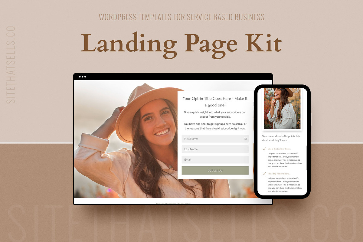 Divi Landing Page Templates, a WordPress Template by Site That Sells (Photo 1 of 4)