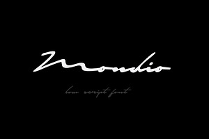 Mondio - Low Script Font
