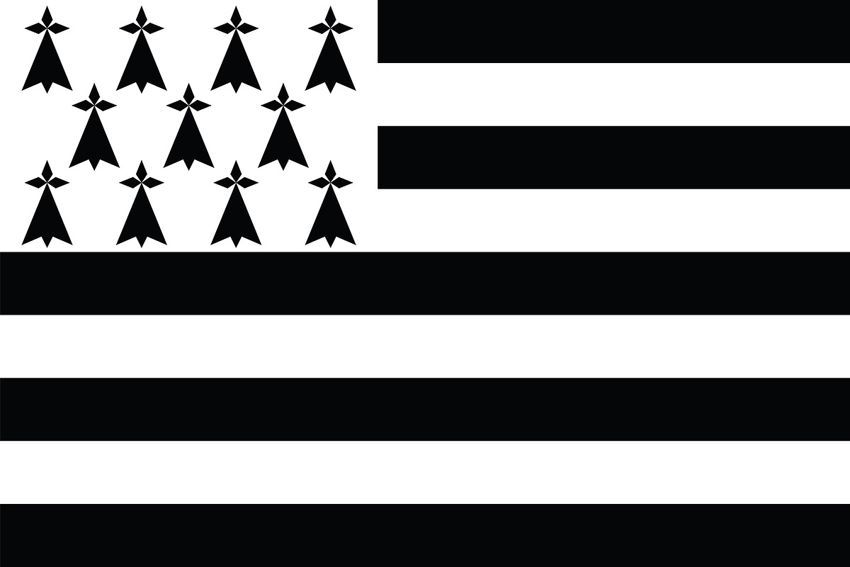 Vector of Brittany flag., an Icon by MorningStar