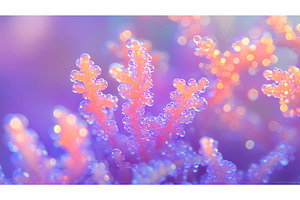Vibrant macro close up of coral with, a Nature Photo by Lermont51