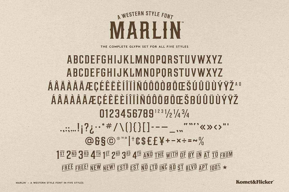 MARLIN - A Western Style Font, a Serif Font by Komet & Flicker (Photo 15 of 15)