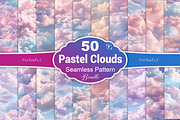 Pastel Cloud Seamless Pattern, a Pattern Graphic by Forhadx5 (Thumbnail 1 of 5)