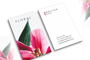 Beautiful Floral Professional Card