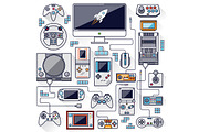 Game Devices in Flat Style, a Templates & Theme by karnofff (Thumbnail 3 of 5)