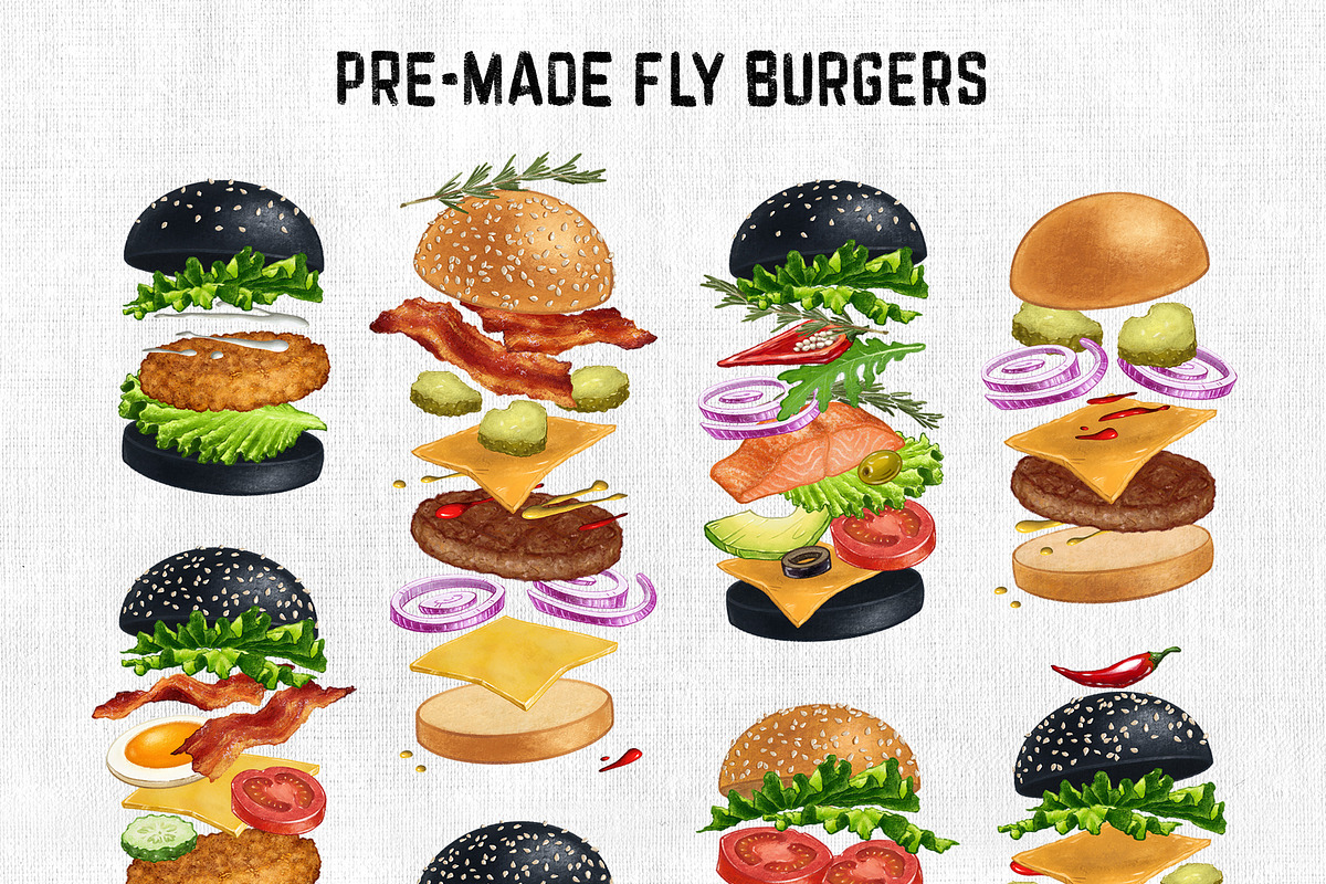 Burger Creator, a Decorative Illustration by Margo Miller (Photo 5 of 31)