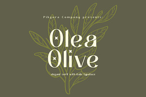 Olea Olive Sans-Serif Font