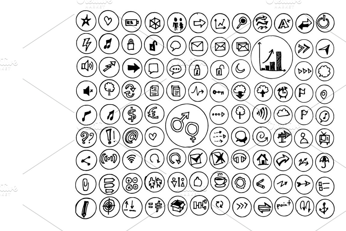 4657 Hand Drawn doodle elements, an Education Illustration by TKDoodle (Photo 23 of 77)