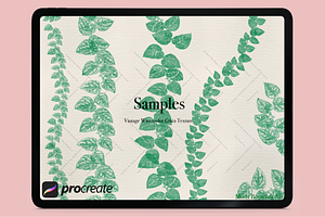 Vintage Tropical Foliage Brushes