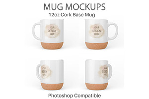 Cork Base Mug Mockup, a Cups & Container Mockup by MockupsBox