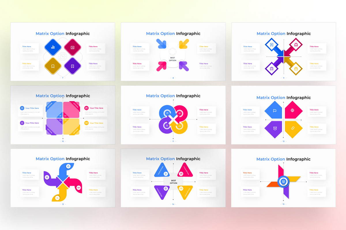 Matrix PowerPoint - Infographic Template