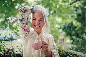 Portrait of beautiful senior woman, a Person Photo by HalfPoint